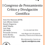 ¡Estamos en el 1er Congreso de Pensamiento Crítico y Divulgación Científica!